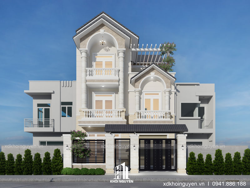 mau-ban-ve-biet-thu-mai-thai-3-tang